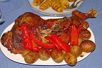 Putenoberkeule aus dem Ofen 9
