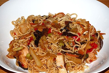 Gebratene Nudeln Asia - Art