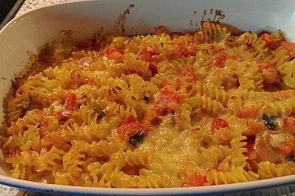 Vegetarischer Nudelauflauf mit Kürbis 22
