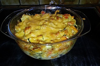 Vegetarischer Nudelauflauf mit Kürbis 24