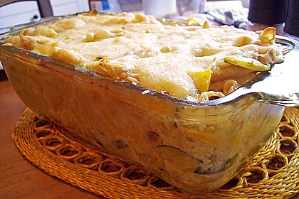 Vegetarischer Nudelauflauf mit Kürbis 19
