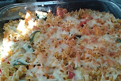 Vegetarischer Nudelauflauf mit Kürbis 27