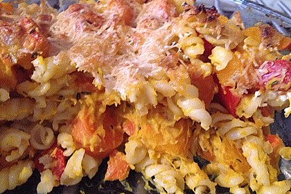 Vegetarischer Nudelauflauf mit Kürbis 26