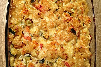 Vegetarischer Nudelauflauf mit Kürbis 8
