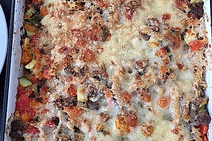 Vegetarischer Nudelauflauf mit Kürbis 25
