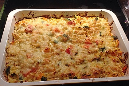 Vegetarischer Nudelauflauf mit Kürbis 17