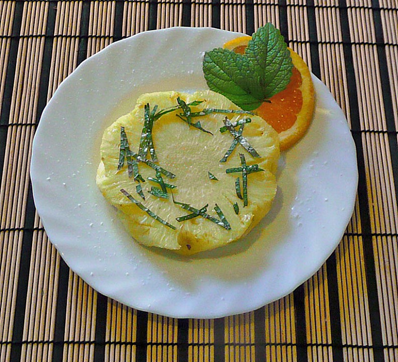 Gegrillte Ananas Gegrillte Ananas