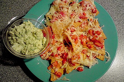 Überbackene Nachos mit Guacamole 2