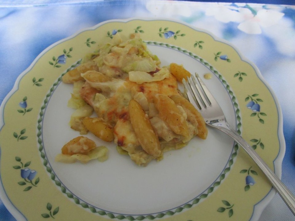 Spitzkohl-Schupfnudel-Auflauf von bajadera | Chefkoch.de