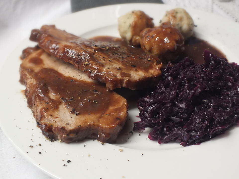 Bigis Schweinebraten mit Pflaumenmus von fajelu | Chefkoch.de Bigis Schweinebraten mit Pflaumenmus von fajelu | Chefkoch.de