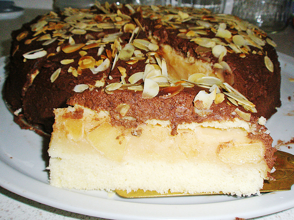 Birnen Schoko Torte Mit Mokkacreme — Rezepte Suchen