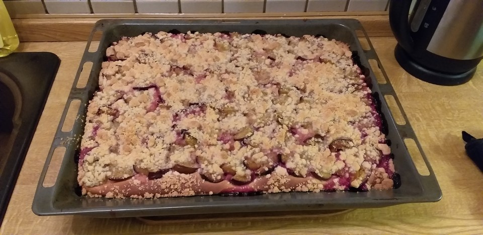 Pflaumenkuchen Vom Blech Mit Streuseln - Rezepte Suchen