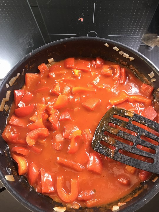Paprika - Zwiebel - Tomatenpfanne mit Reis von Carpe_diem1982 | Chefkoch.de