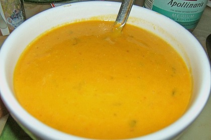 Kürbissuppe mit Äpfeln, Birnen + Lachs 13
