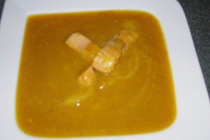 Kürbissuppe mit Äpfeln, Birnen + Lachs 23