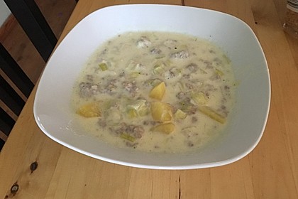 Hackfleisch-Lauch-Suppe 34