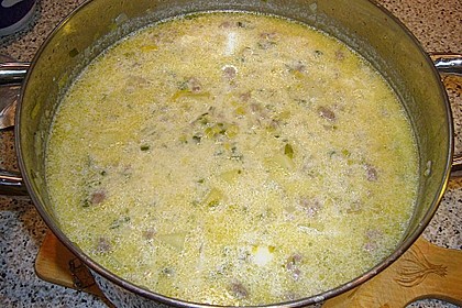 Hackfleisch-Lauch-Suppe 50