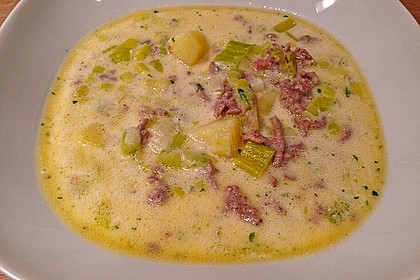 Hackfleisch-Lauch-Suppe 10