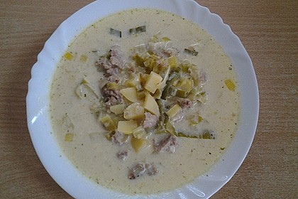 Hackfleisch-Lauch-Suppe 16