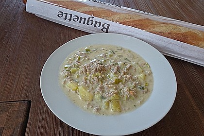 Hackfleisch-Lauch-Suppe 12