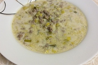 Hackfleisch-Lauch-Suppe 5