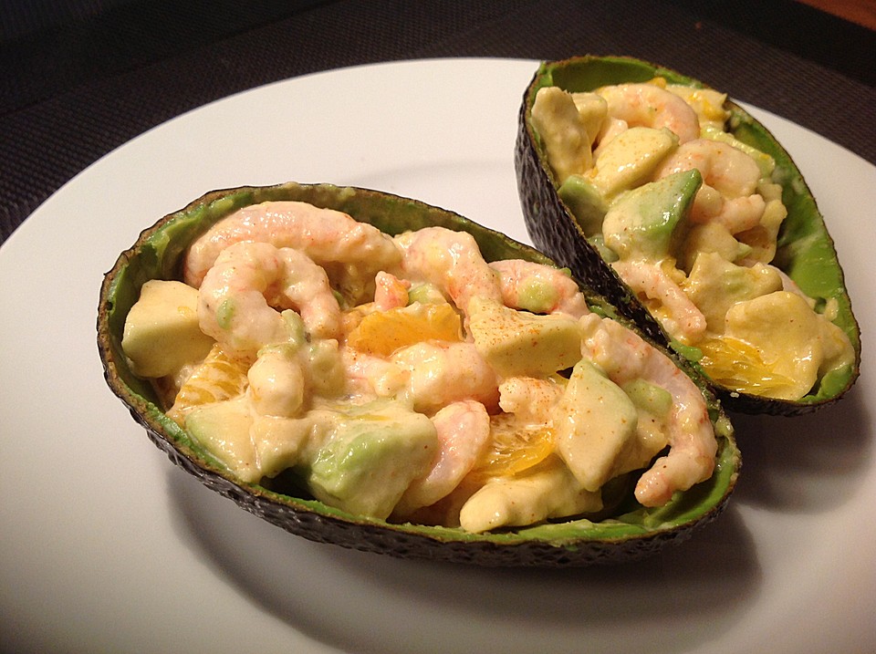 Avocado mit Garnelen und Orangenfilets von ars_vivendi | Chefkoch.de