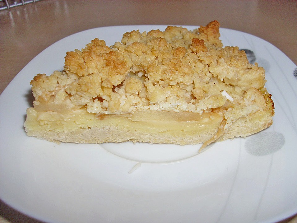 Apfel - Streuselkuchen mit Vanillepudding von schrat | Chefkoch.de