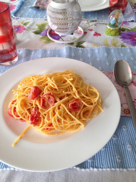 Spaghetti mit würziger Brunch - Sauce von MissDynamite | Chefkoch.de