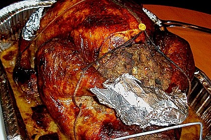 Truthahn mit Calvados - Äpfel - Füllung 5