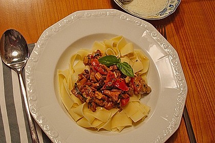Bandnudeln mit Pfifferlingsauce 8