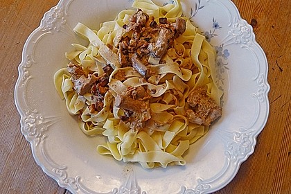 Bandnudeln mit Pfifferlingsauce 5
