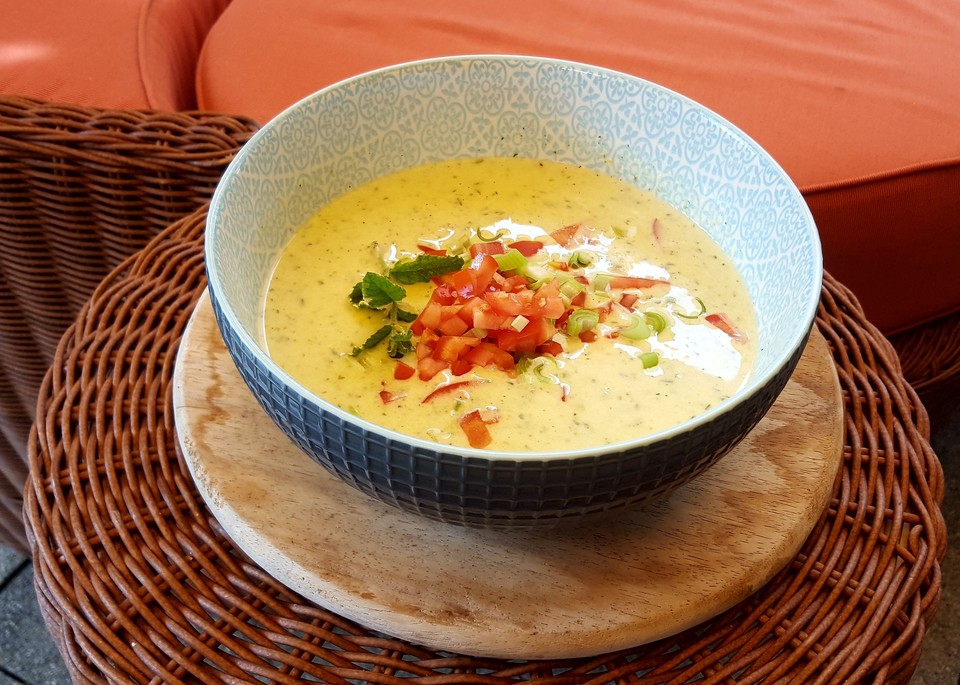 zuchinisuppe rezept, ibu's kalte zucchini - joghurt - suppe von käthe | chefkoch.de, Design ideen