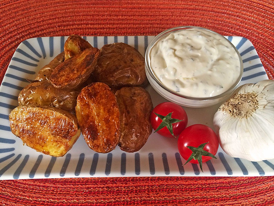 Ofenkartoffeln mit Schmand - Dip von Schlummerpiepz | Chefkoch.de