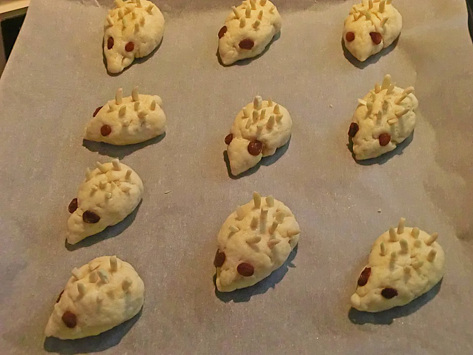 Igel aus Quark - Öl - Teig von anne9811 | Chefkoch.de