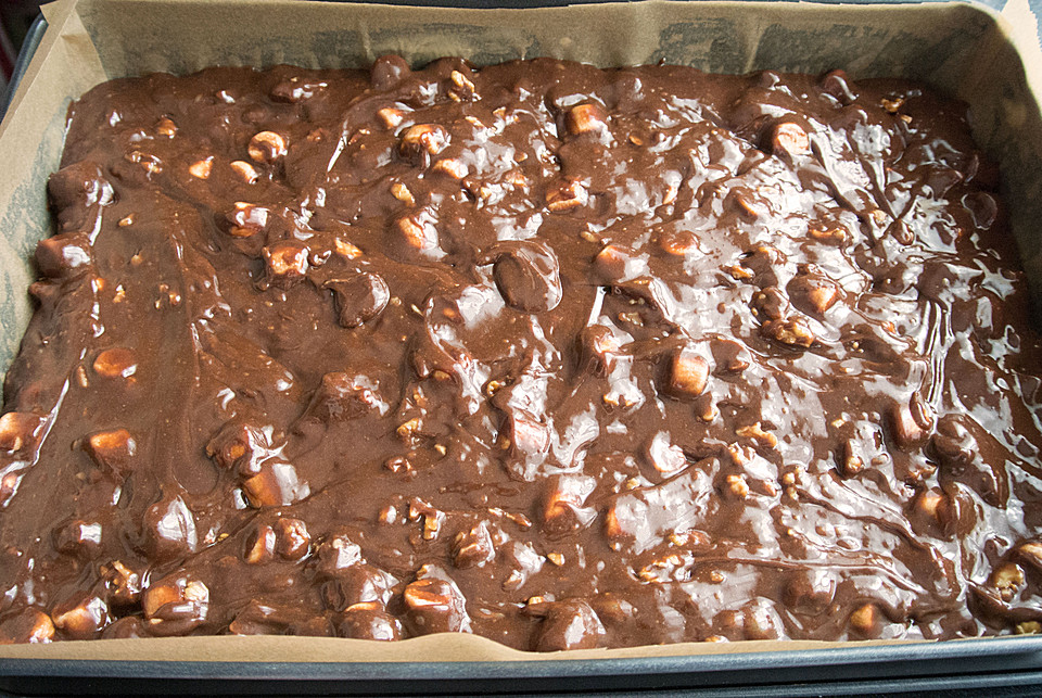 Marshmallow Nougat Brownies von ChocolateChip Chefkoch.de