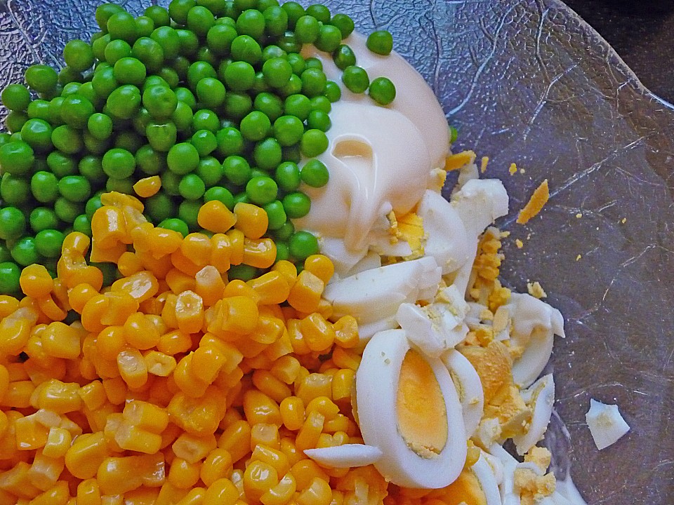 Eiersalat mit Erbsen von knobichili | Chefkoch.de