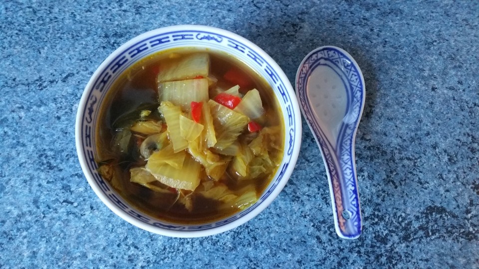 Scharfe asiatische Hühnersuppe von wosasve | Chefkoch.de