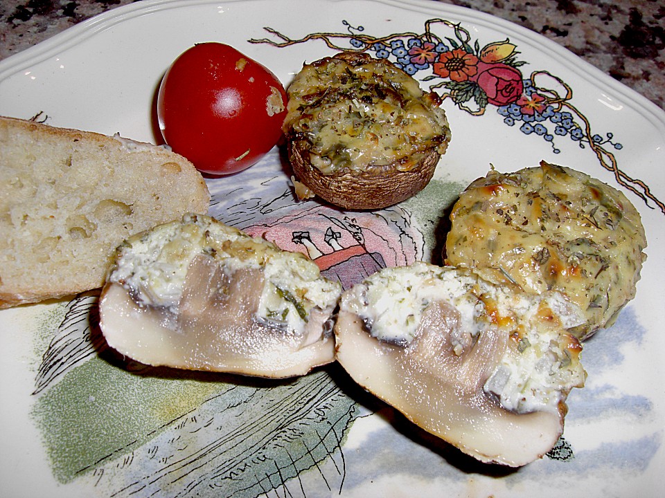 Gefüllte Champignons mit Kräuterfrischkäse von Creativkoch | Chefkoch.de