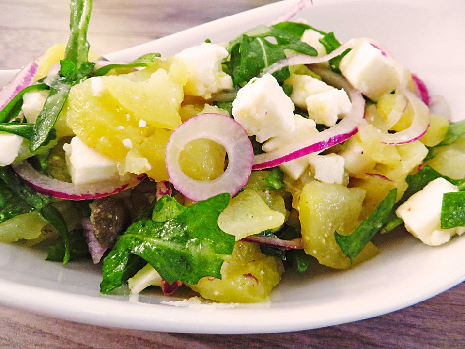 Kartoffelsalat mit Rucola und Schafskäse von ManuGro | Chefkoch.de