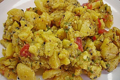 Libanesischer Kartoffelsalat würzig - pikant 14