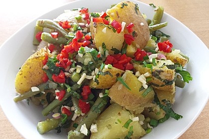 Libanesischer Kartoffelsalat würzig - pikant 3