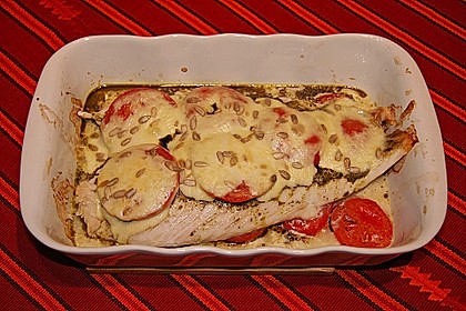 Überbackener Pangasius Mit Pesto Und Mozzarella Von Schmusecat64 ...