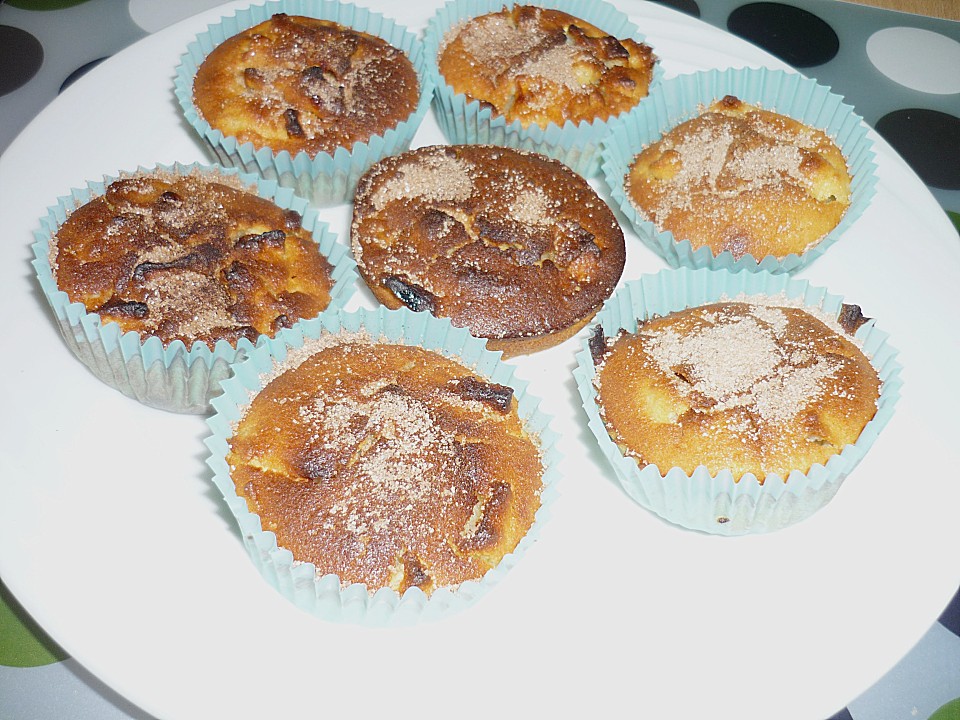 Apfel - Mandel - Muffins mit Zimt - Zucker Topping von missbaker ...