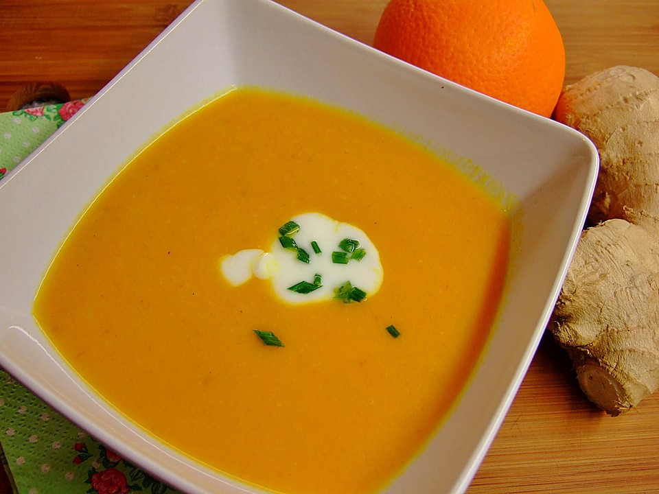 Karottensuppe mit Ingwer und Orange von Gagak | Chefkoch.de