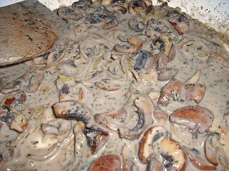 Champignon - Rahm - Sauce von Sandy2509 | Chefkoch.de