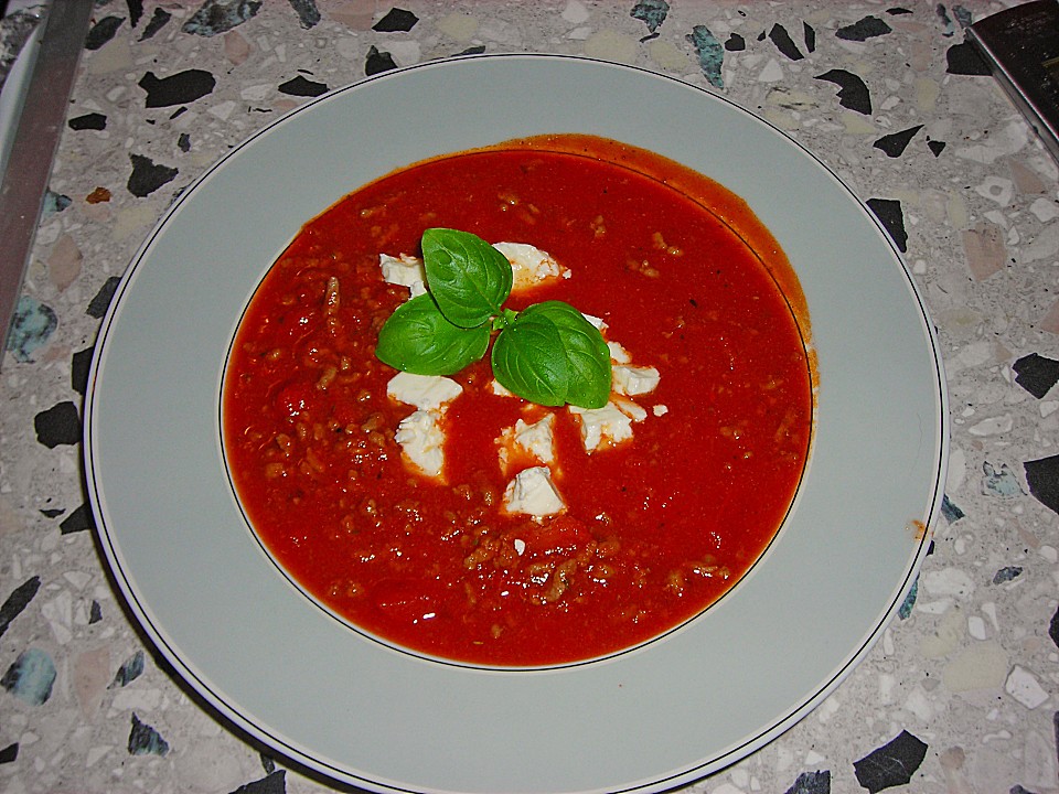 Tomaten - Hackfleischsuppe mit Feta von lucky-x-angel | Chefkoch.de