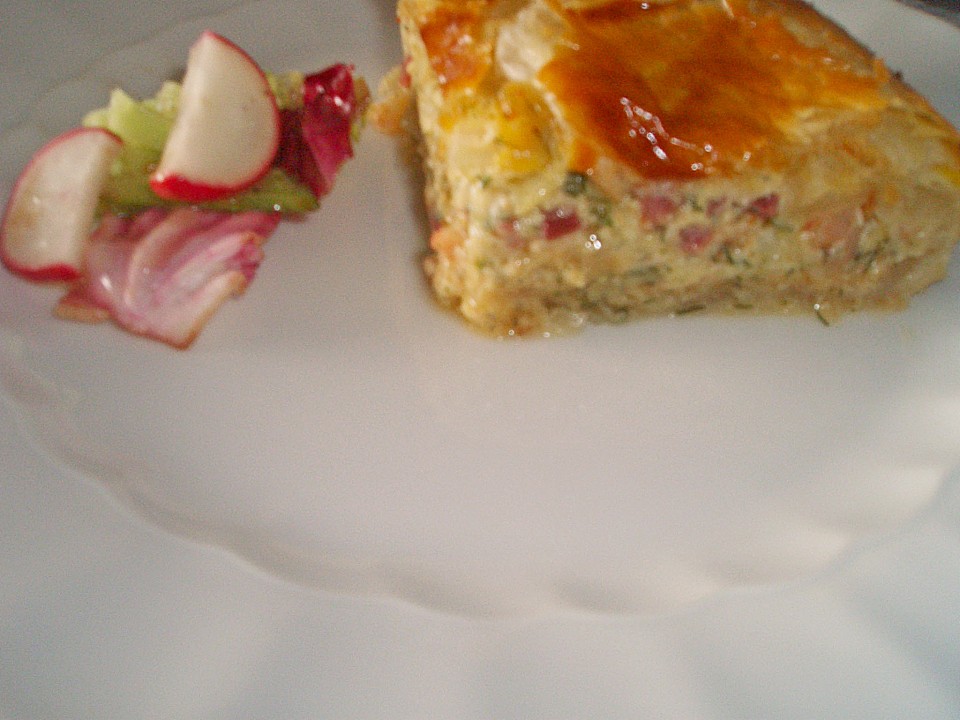 delikate Krabbenpastete mit Käse