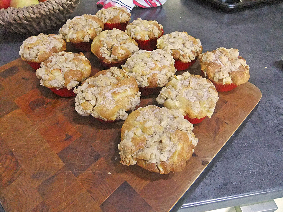 Leckere Apfel - Streusel - Muffins von schokomac | Chefkoch.de