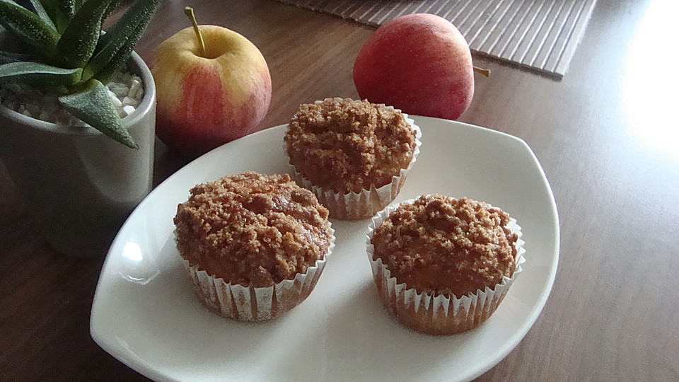 Leckere Apfel - Streusel - Muffins von schokomac | Chefkoch.de