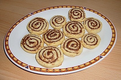 Schokoladen - Haselnusscreme - Spiralen 9